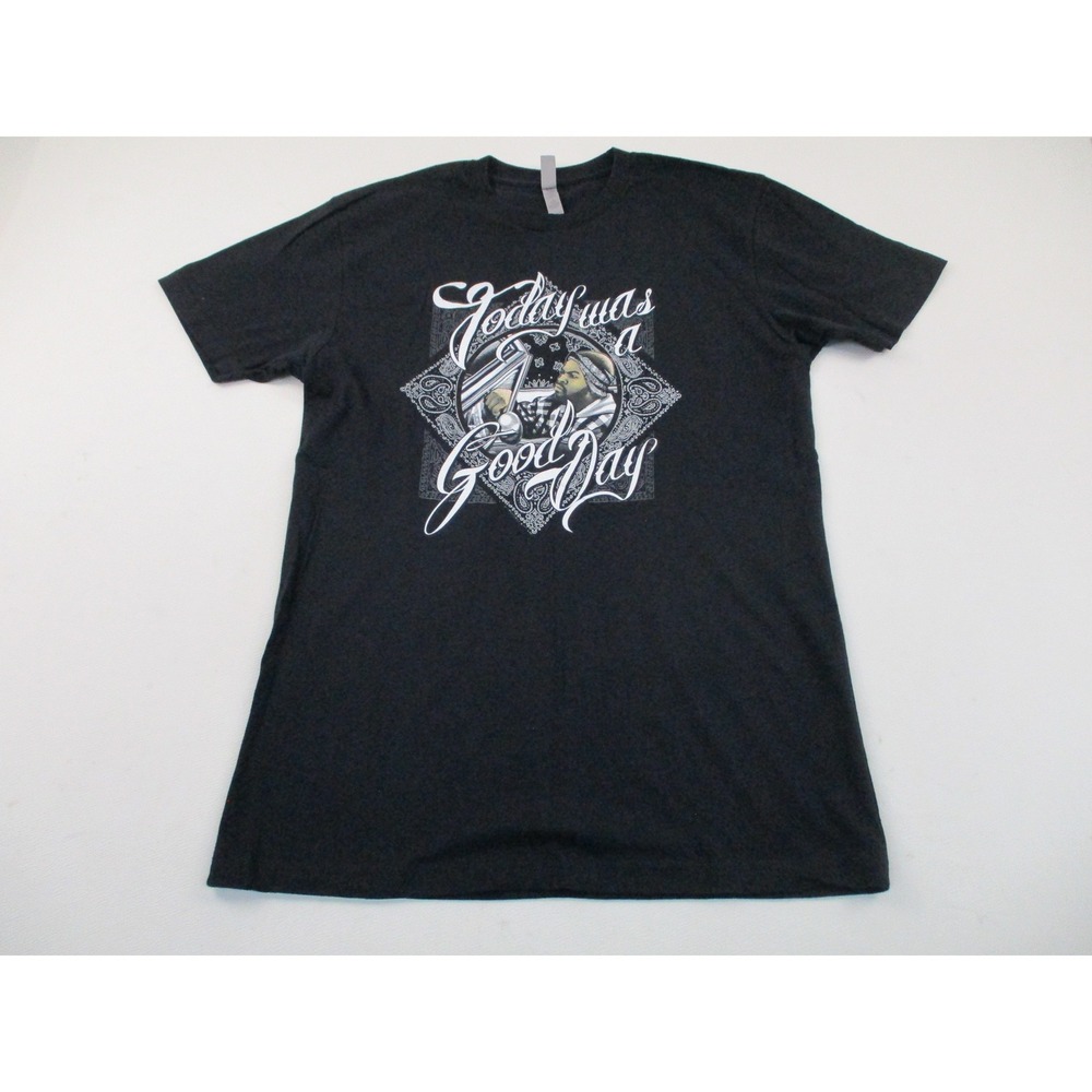 Next Level Ice Cube Graphic Shirt Mens Medium Black Today Was A Good Day Rap Tee